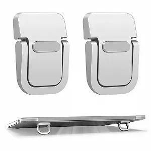 Подставка для ноутбука алюминиевая с вентиляцией (1 пара) совместимая с MacBook Air/Pro, Lenovo, Huawei, Acer, Dell, HP - Фото 1