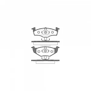 Комплект гальмівних колодок, дискове гальмо TRISCAN 8110 29009 для SEAT VW, передня вісь - Фото 1