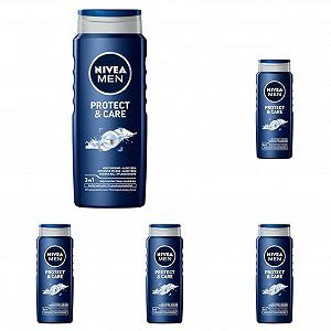 Гель для душа NIVEA MEN Protect&Care с алоэ вера 500 мл (Упаковка из 5 шт.) - Фото 1