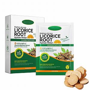 Тканевая Маска для Лица Liquorice Vc Увлажняющая и Осветляющая для Сухой, Нормальной и Комбинированной Кожи - Фото 1