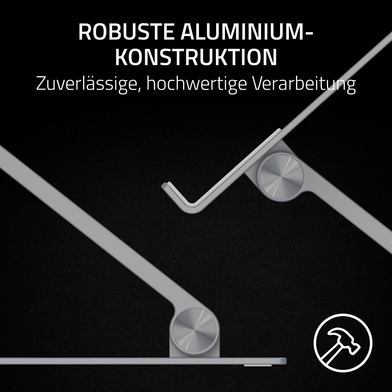 Підставка для ноутбука Razer Adjustable Mercury, регульована по висоті, до 18 дюймів, алюміній, фото №3