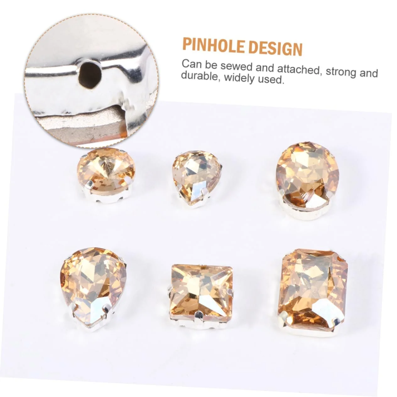 Стразы Стеклянные Operitacx Каплевидной формы Смешанная форма 150 шт., фото №9