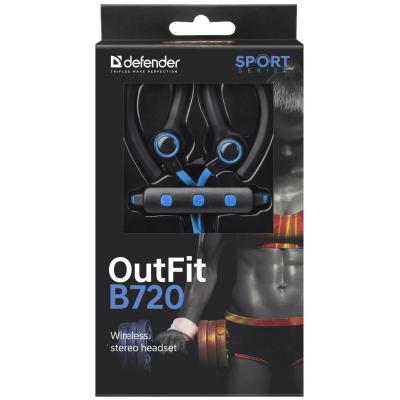 Наушники Defender OutFit B720 Black-Blue 63720, фото №3 Наушники Defender OutFit B720 Black-Blue 63720, фото №3