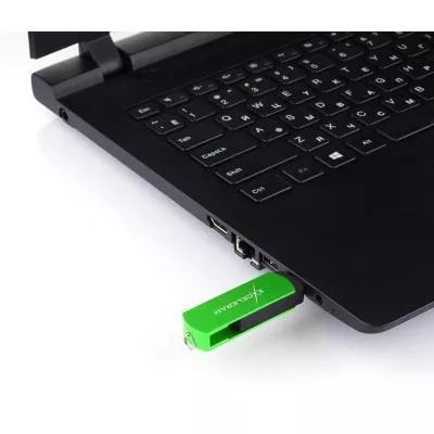 USB флеш-накопитель Exceleram 16GB P2 Series Green/Black USB 2.0 EXP2U2GRB16, фото №7