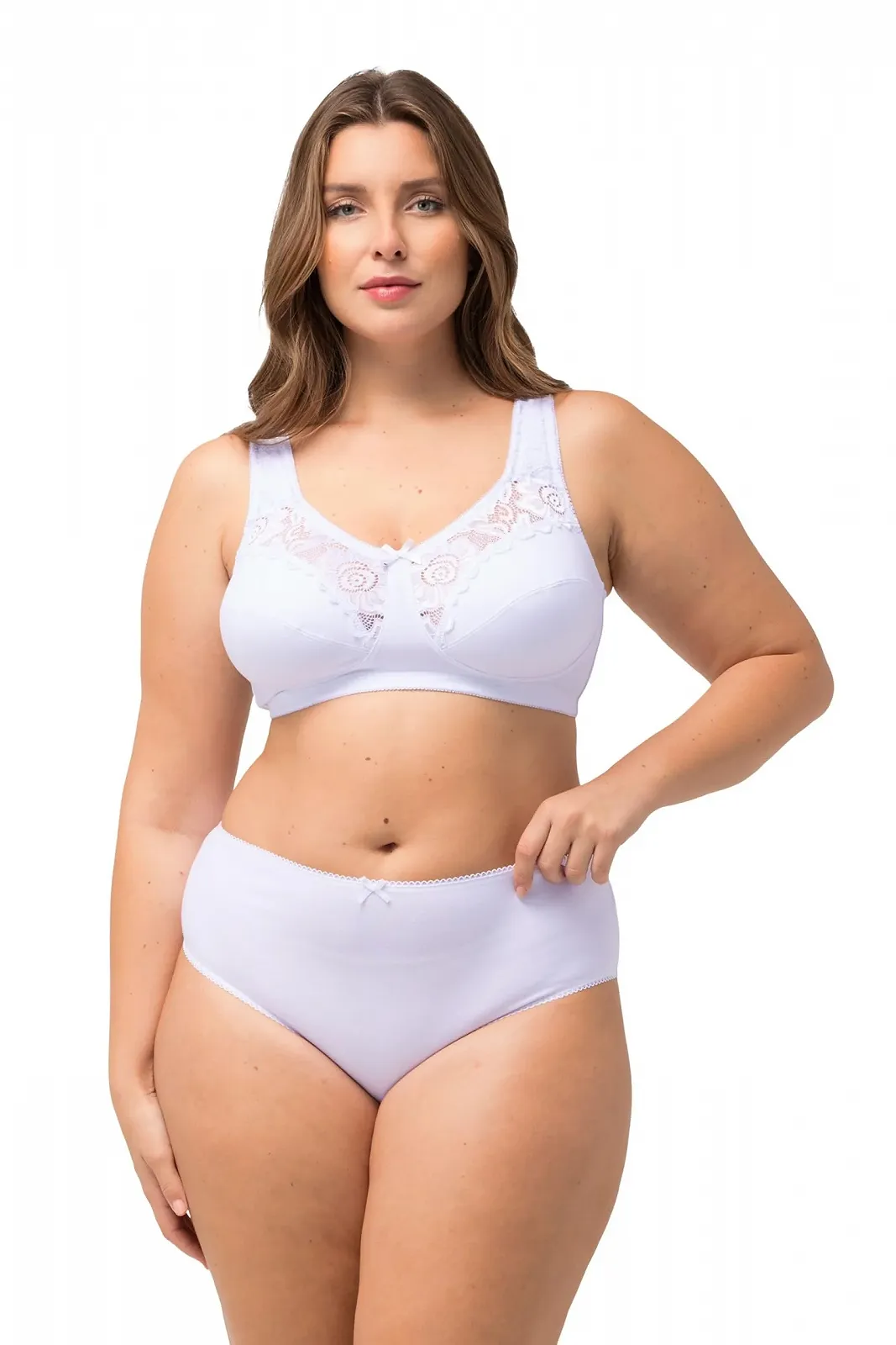 Бюстгальтер Ulla Popken Plus Size розвантажувальний мереживний без кісточок 800619, фото №1 Бюстгальтер Ulla Popken Plus Size розвантажувальний мереживний без кісточок 800619, фото №1