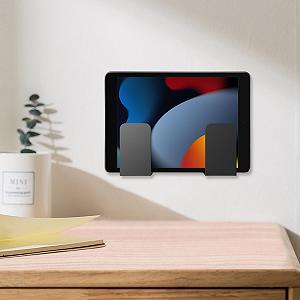 Настенный держатель для ноутбука Многофункциональная подставка для компьютера, настенный кабельный органайзер, металлический держатель для ноутбука и клавиатуры, компактная настенная полка synthetic.ua - Фото 1