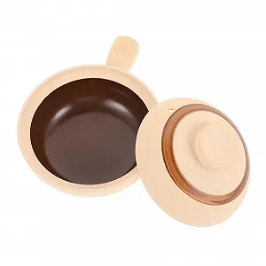 Кастрюля VALICLUD из керамики с одной ручкой термостойкая для тушения - Фото 1