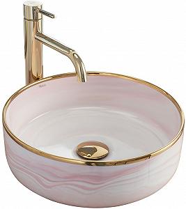 Умивальник Rea Merida 41x34,5 Pink (REA-U8549) Умивальник Rea Merida 41x34,5 Pink (REA-U8549)