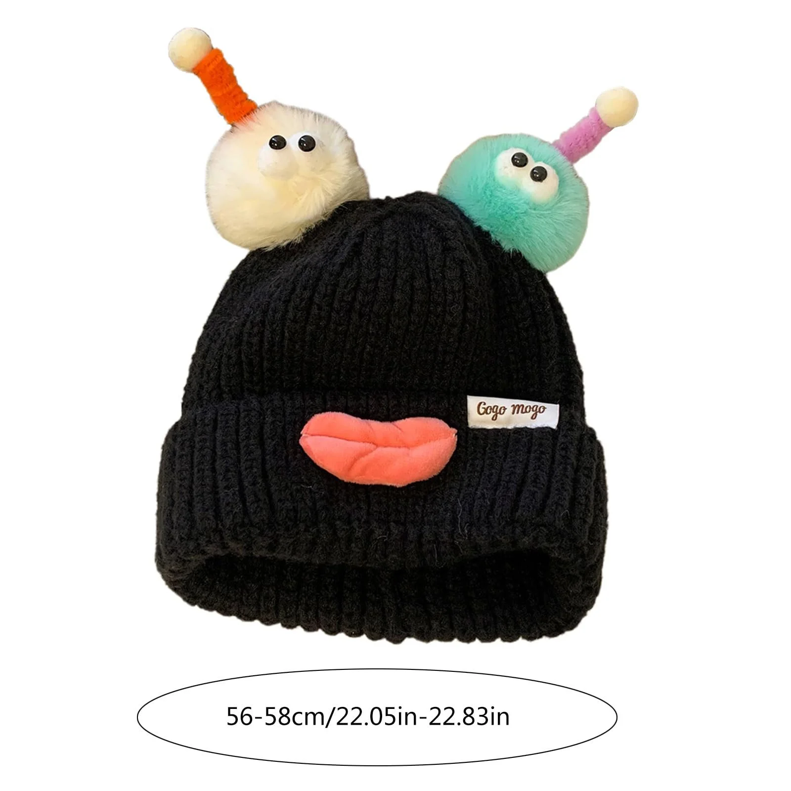 В'язана шапка Ldabrye Cartoon, м'яка, фото №7 В'язана шапка Ldabrye Cartoon, м'яка, фото №7