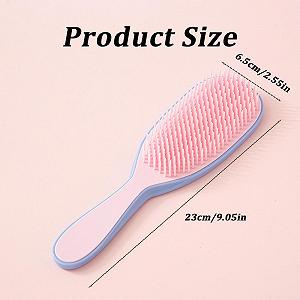 Щітка для волосся Ultimate Detangler для фарбованого волосся, з ергономічною ручкою, ідеально підходить для розподілу кондиціонера, делікатна до чутливого волосся, для вологого та сухого волосся, екологічна synthetic.ua - Фото 1