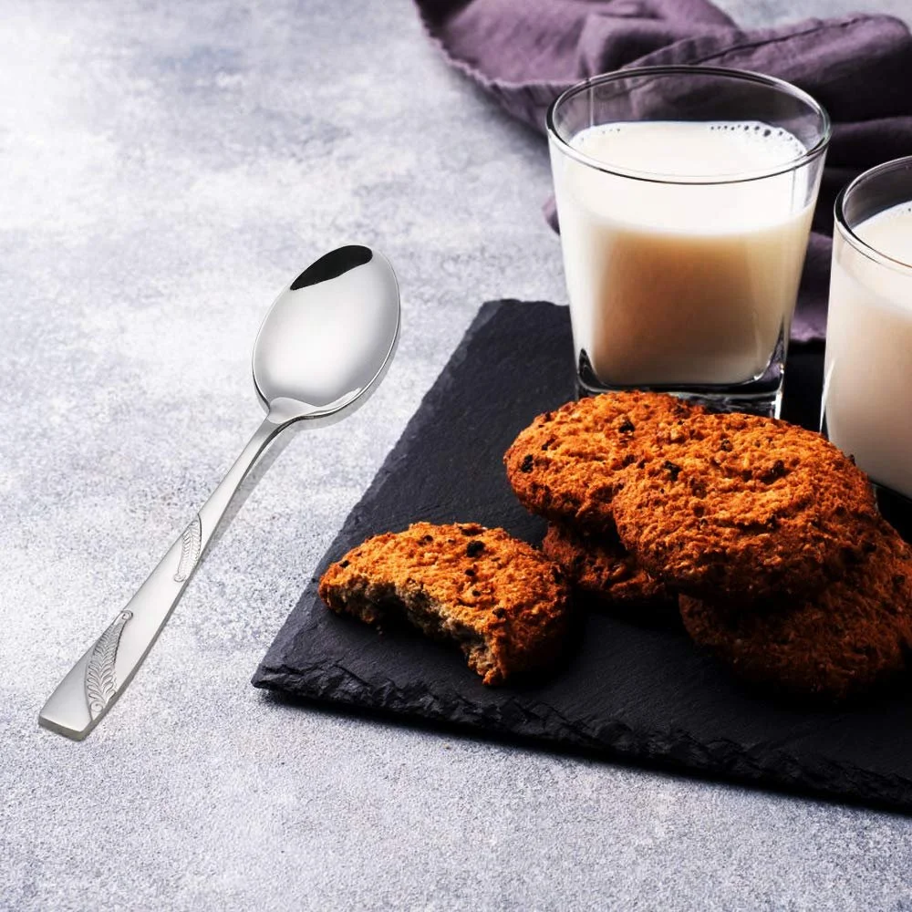 Десертна ложка Bringer Нержавіюча сталь 16.5 см, набір 12 штук, фото №6