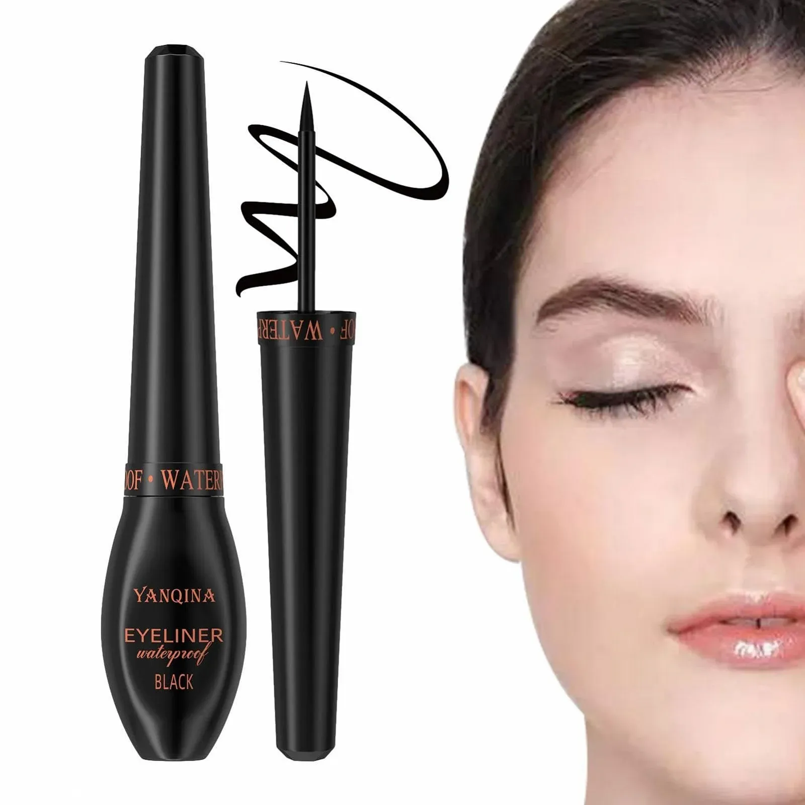 Підводка-ручка Чорна Водостійка З ультратонким кінчиком, фото №1