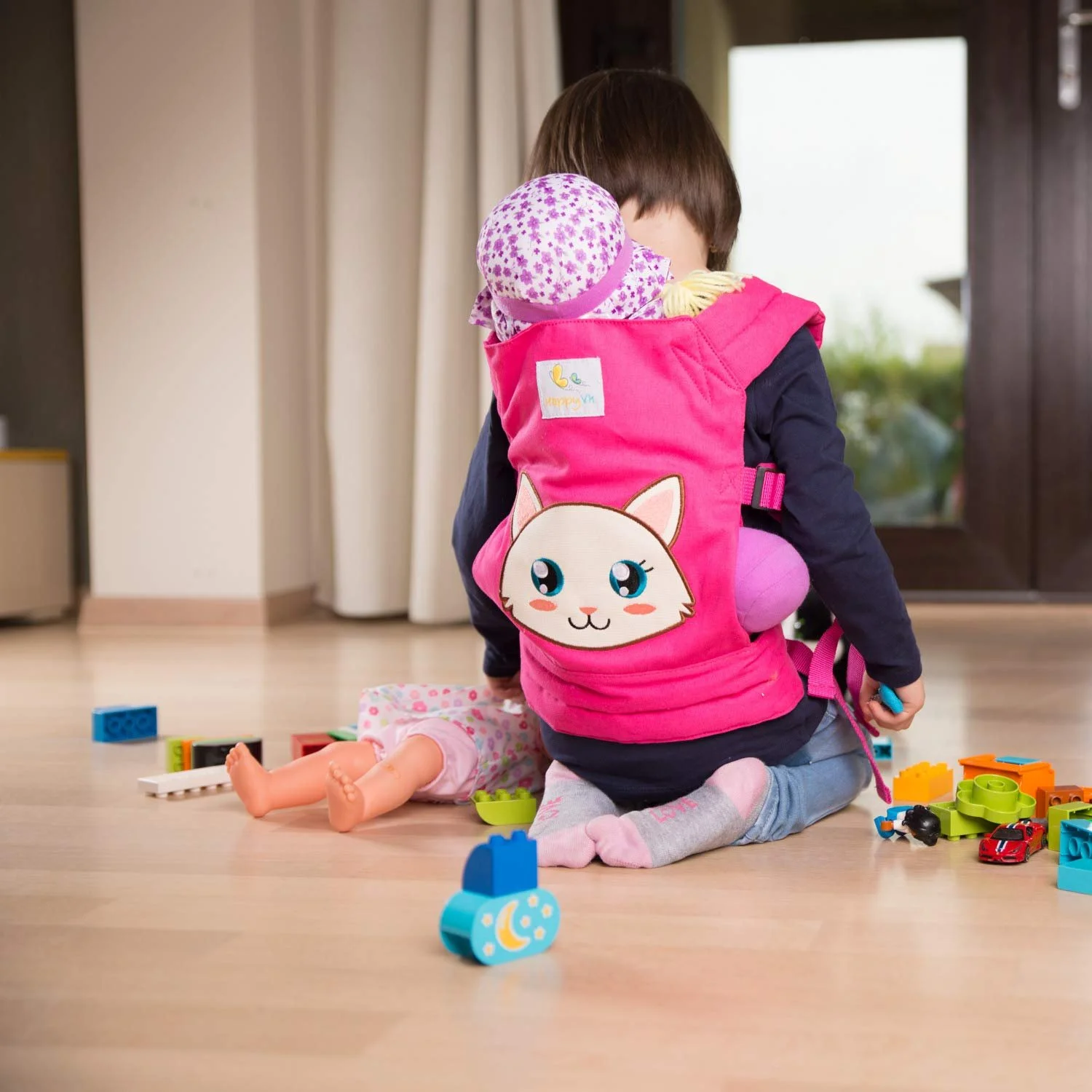 Переноска для куклы HappyVk Игрушка детская Вышивка "Милый котик" Розовый, фото №8 Переноска для куклы HappyVk Игрушка детская Вышивка "Милый котик" Розовый, фото №8