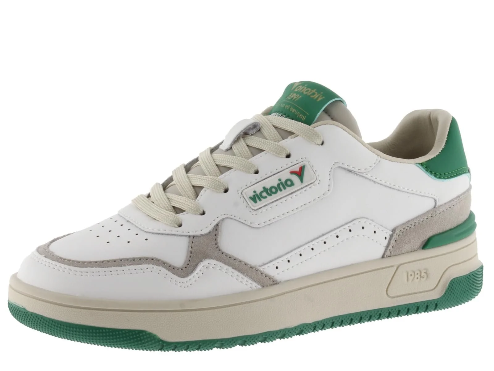Кеди Victoria 1985 Низькі Унісекс C80 Шкіра, Кольорові Вставки, Спліт-Шкіра, Ретро Логотип 8800119, фото №1