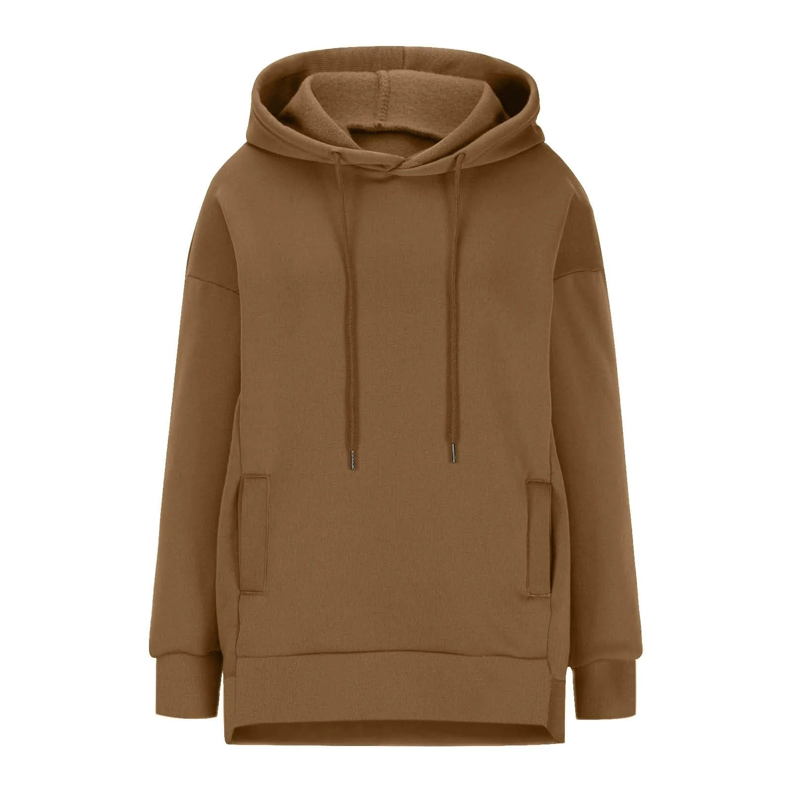 Худі Жіночий Світшот Пуловер Однотонний Довгий Рукав, фото №7