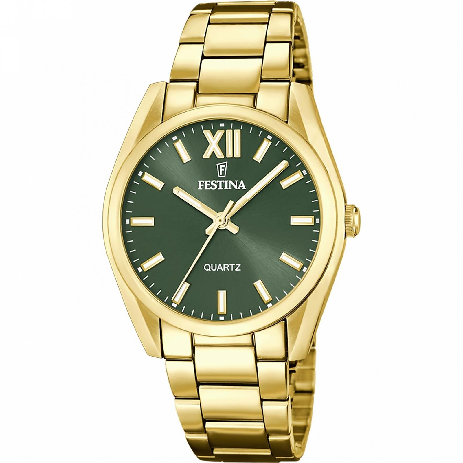 Аналоговые часы Festina F20640/4, темно-зеленый, Браслет, фото №3
