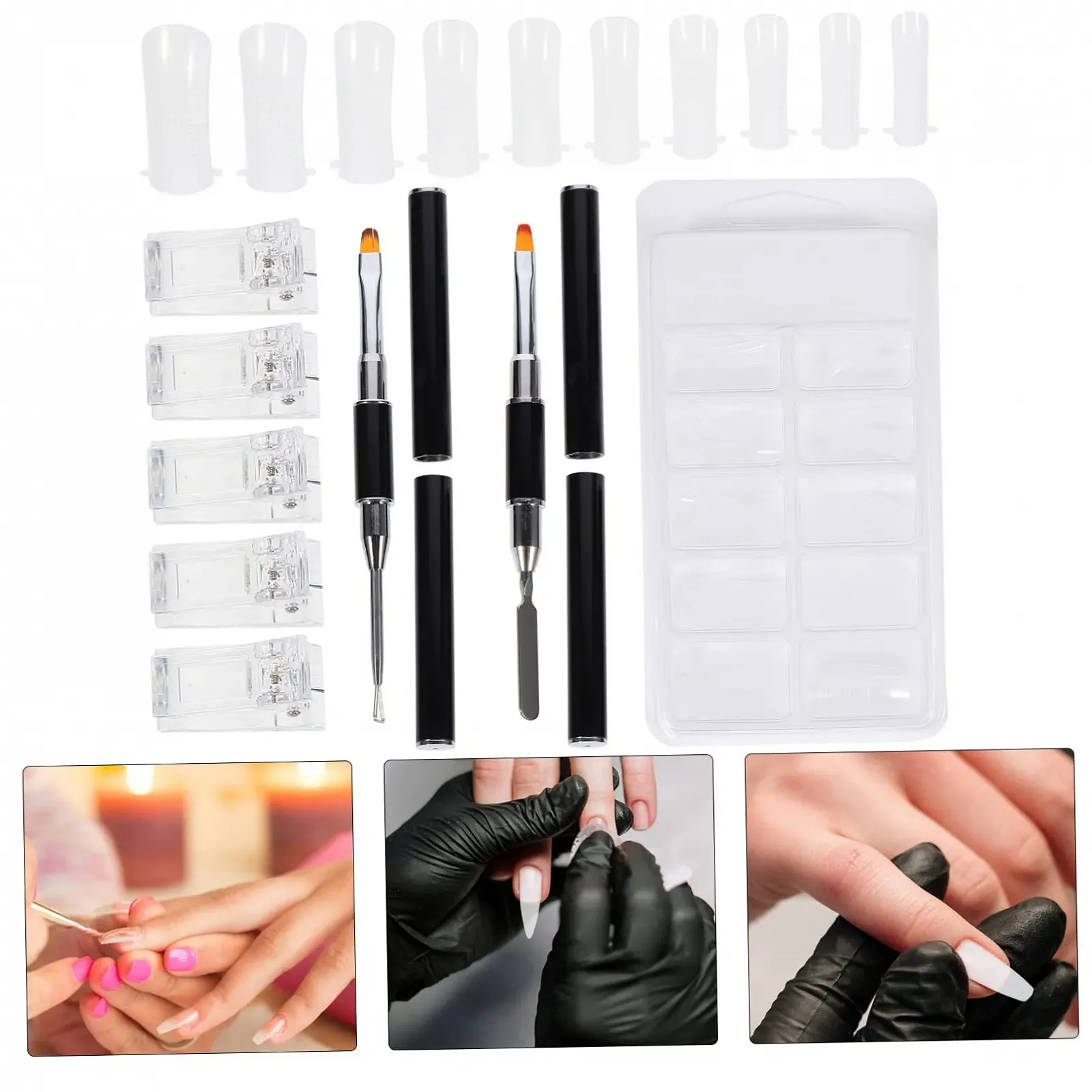 Набор для маникюра VALICLUD Аксессуары для маникюра с клипсами и шпильками для наращивания ногтей для домашнего салона, фото №8