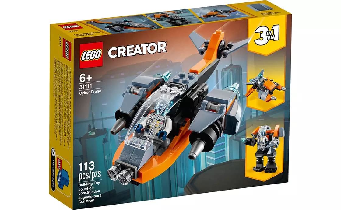 Конструктор LEGO Кібердрон 113 деталей 31111, фото №1