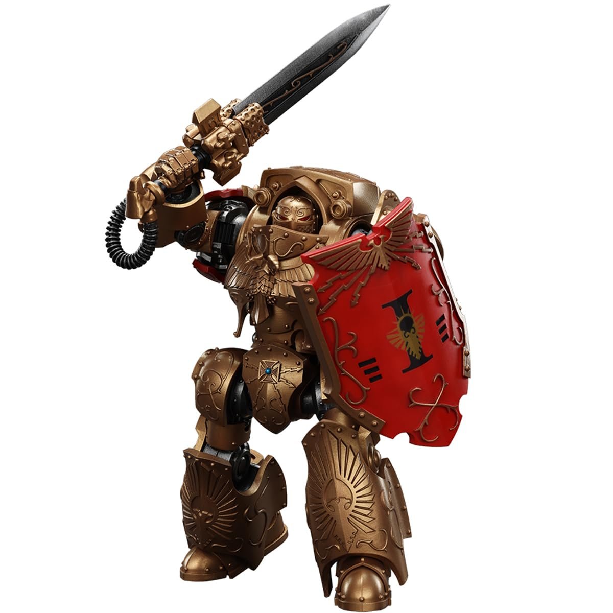 Фигурка JOYTOY Warhammer The Horus Heresy Legio Custodes Contemptor-Galatus Dreadnought 1/18 JT00805, фото №8