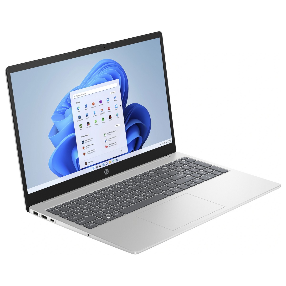 Ноутбук 15.6" HP Laptop 15-fd0016ng Intel Processor N100 RAM 4GB eMMC 128GB Windows 11, фото №2