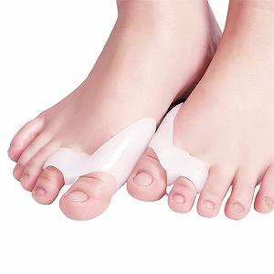 Роздільник для пальців Hallux Valgus [4x] з захистом від вальгусної деформації, захисні шини, пов'язка synthetic.ua - Фото 1