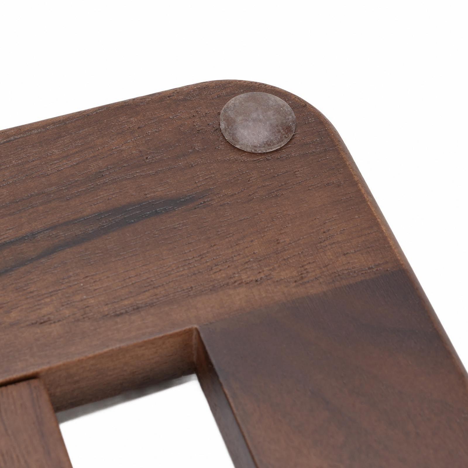 Подставка для планшета Регулируемая складная деревянная подставка Идеально подходит для чтения и работы Универсальная совместимость для домашнего офиса Отделка ореховым лаком, фото №8