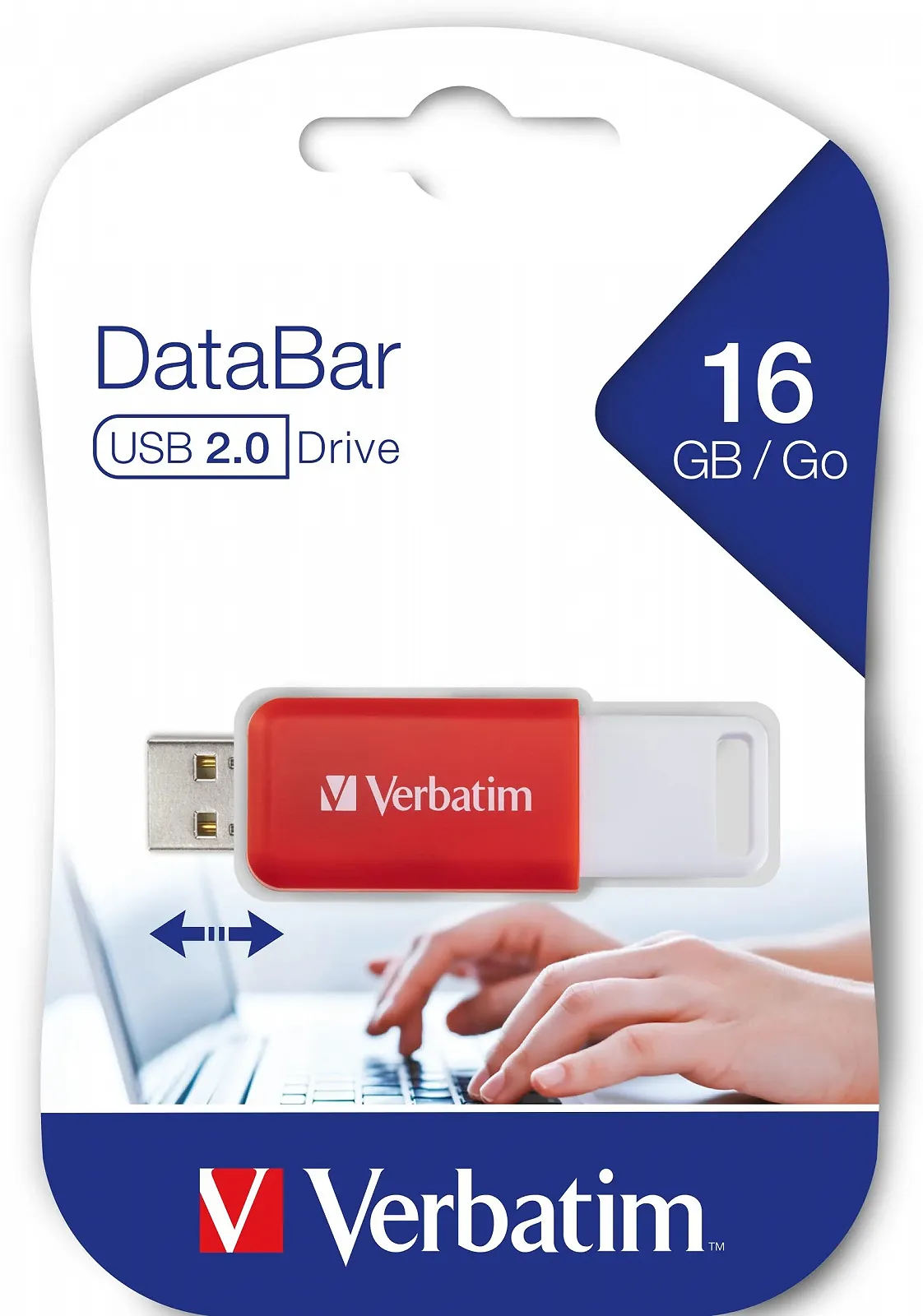 USB-флеш-накопичувач Verbatim DataBar 16GB USB 2.0 Red (Pack of 5), фото №7 USB-флеш-накопичувач Verbatim DataBar 16GB USB 2.0 Red (Pack of 5), фото №7