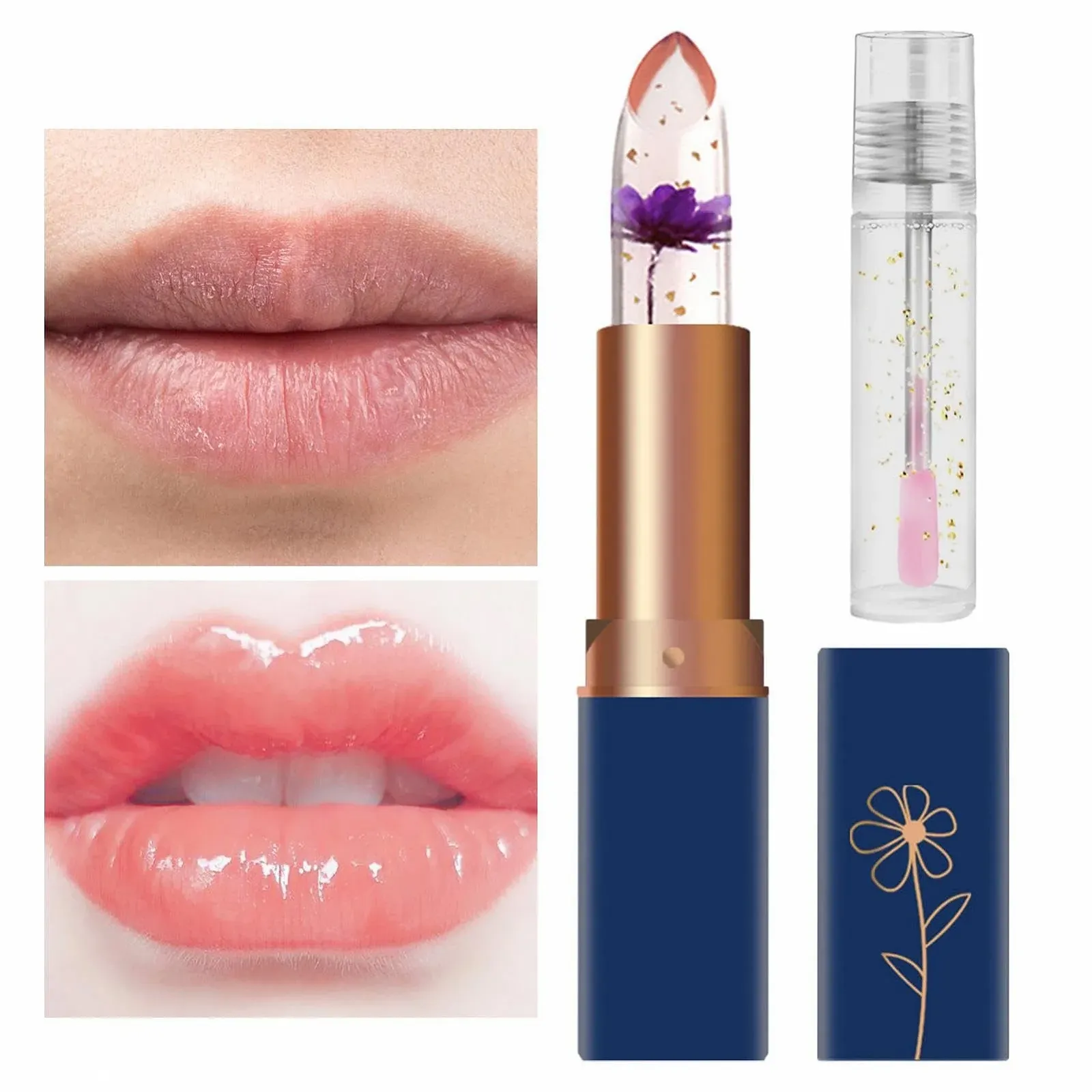 Блюменгелеєвий Блиск 2 шт Набір Блисків для Губ з Магічною Зміною Кольору від Температури, фото №8 Блюменгелеєвий Блиск 2 шт Набір Блисків для Губ з Магічною Зміною Кольору від Температури, фото №8