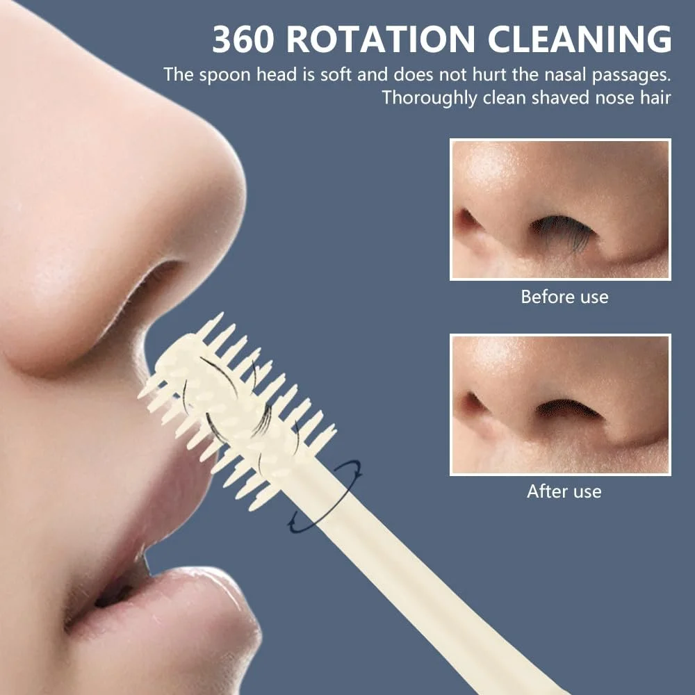 Тример для носа KUWUNG 2-в-1 2024 Подвійний Кремово-жовтий, фото №5