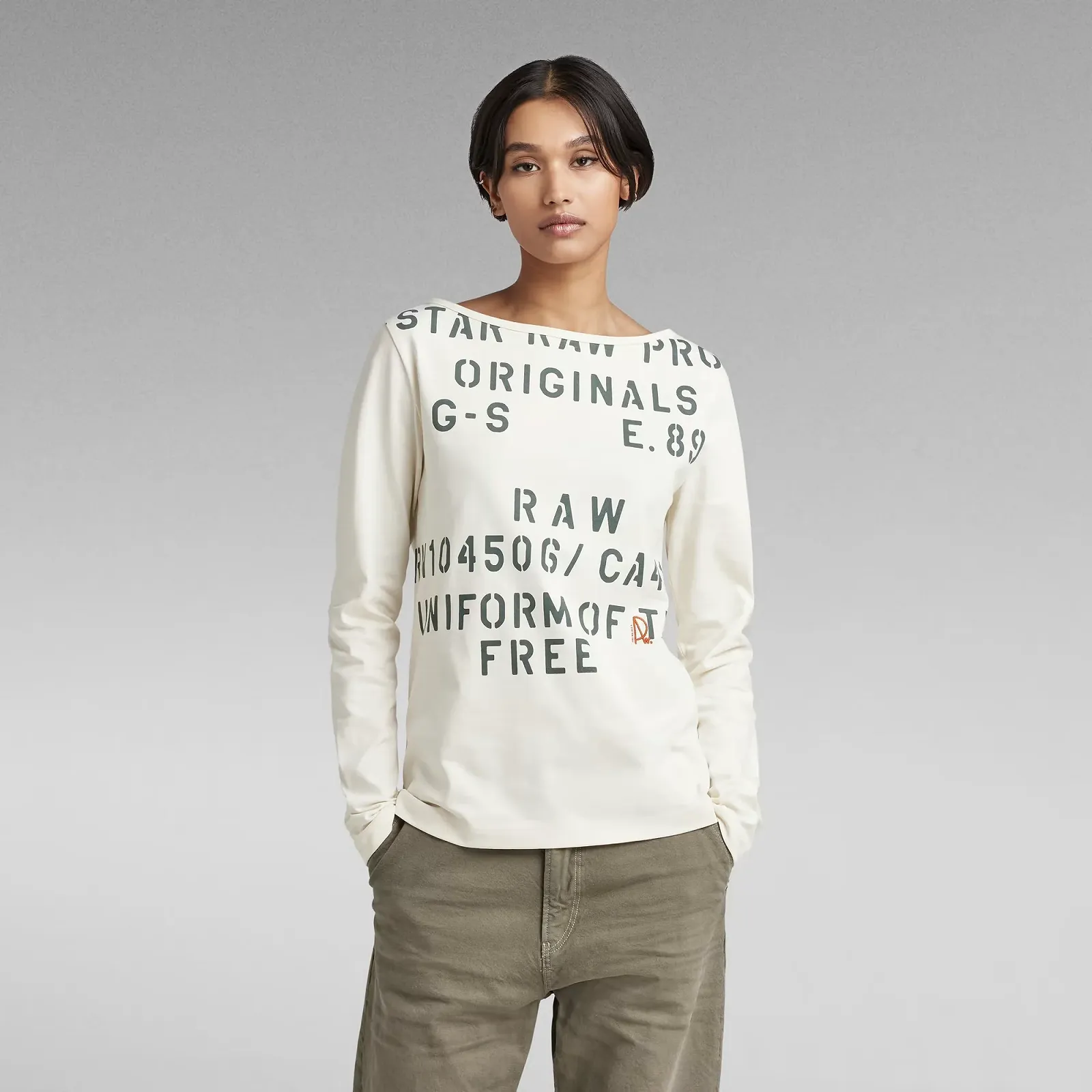 Жіночий топ G-Star RAW Stencil Graphic Top - S, фото №1 Жіночий топ G-Star RAW Stencil Graphic Top - S, фото №1