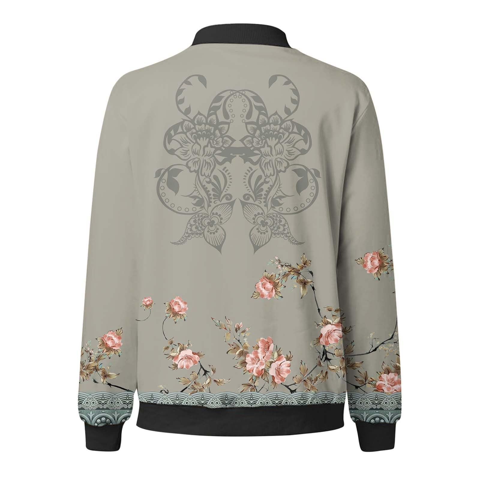 Женская куртка-бомбер, короткая куртка-колледж Blouson, элегантная весенняя куртка больших размеров, пальто, весенняя куртка с длинным рукавом, легкая летняя куртка на молнии, повседневная байкерская тканевая куртка-пилот, фото №2