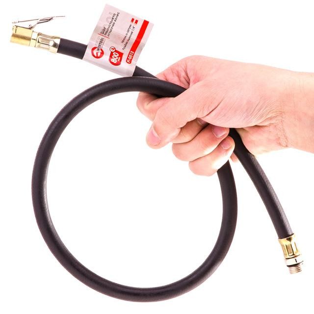 Шланг до пістолету для підкачування коліс з наконечником 80 см INTERTOOL PT-0512, фото №6