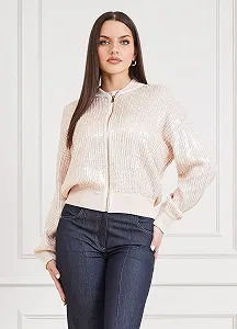 Жіноча куртка-бомбер Guess by Marciano Claudia Бежевий - M - Фото 1