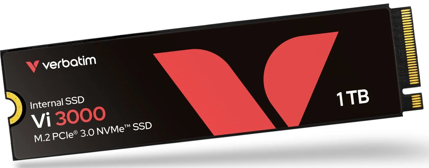 SSD-накопичувач Verbatim Vi3000 1TB M.2 2280 NVMe PCIe Gen3 x4 / 3D TLC / 3100 MB/s / 2200 MB/s, фото №3 SSD-накопичувач Verbatim Vi3000 1TB M.2 2280 NVMe PCIe Gen3 x4 / 3D TLC / 3100 MB/s / 2200 MB/s, фото №3
