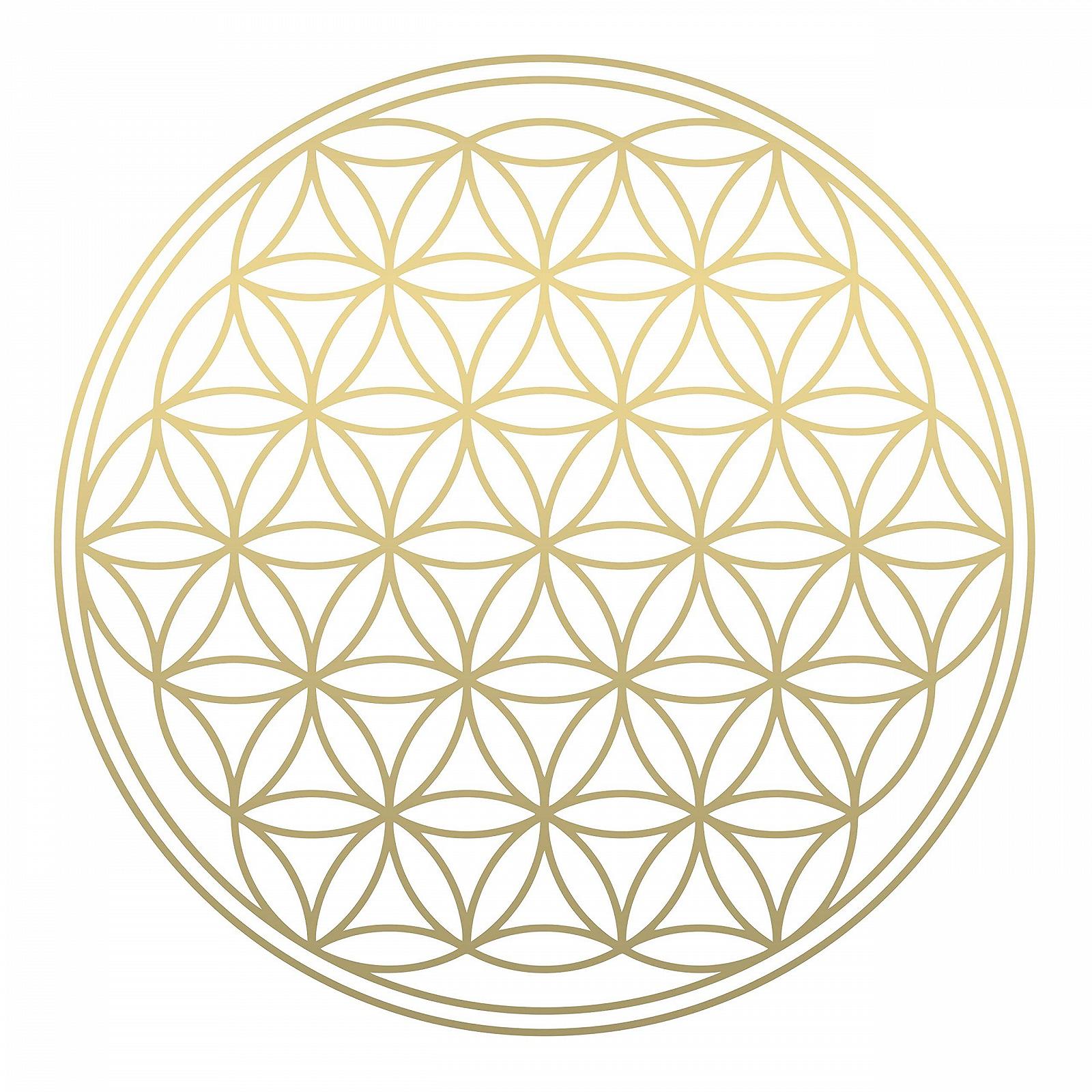 Наклейка на стіну Flower of Life Geometry 60 x 60 см Gold, фото №1 Наклейка на стіну Flower of Life Geometry 60 x 60 см Gold, фото №1