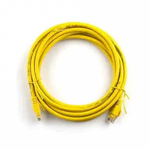 Патч-корд 15м RJ-45, Cat.5e, CU медь желтый Ritar (PCR-CU/15Yw 04295 - Фото 1