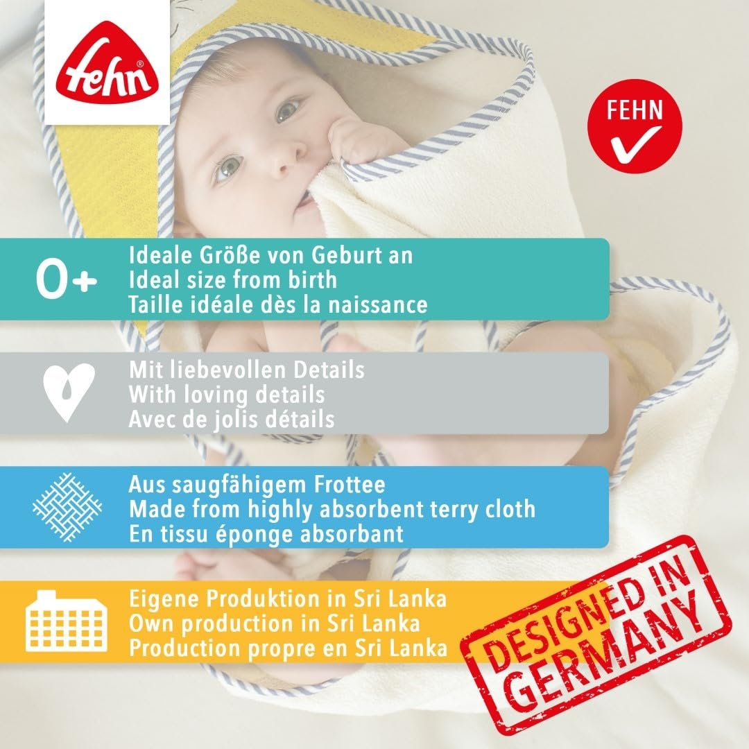 Полотенце с капюшоном Fehn BabyLove Дракон, 80 x 80 см, фото №6