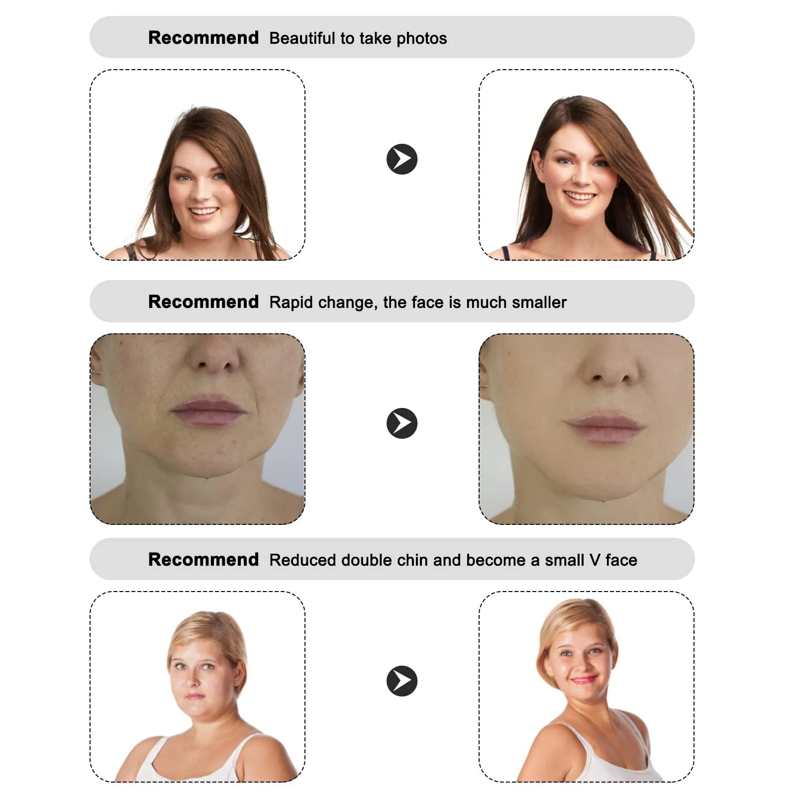 Маска для сну для моделювання обличчя TNSLAND Beauty, V Shape, фото №4