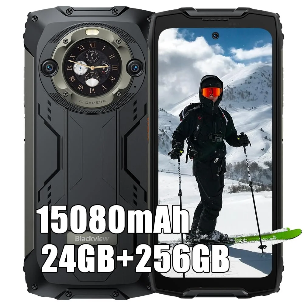 Защищенный смартфон Blackview BV9300 Pro 24/256GB 15080 мАч Black, фото №1
