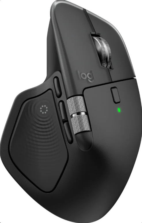 Бездротова миша Logitech MX Master 4 / Bluetooth / Радіоканал / Darkfield / 8000 DPI / 7 кнопок / Інерційне 4Д колесо / Графітова, фото №3