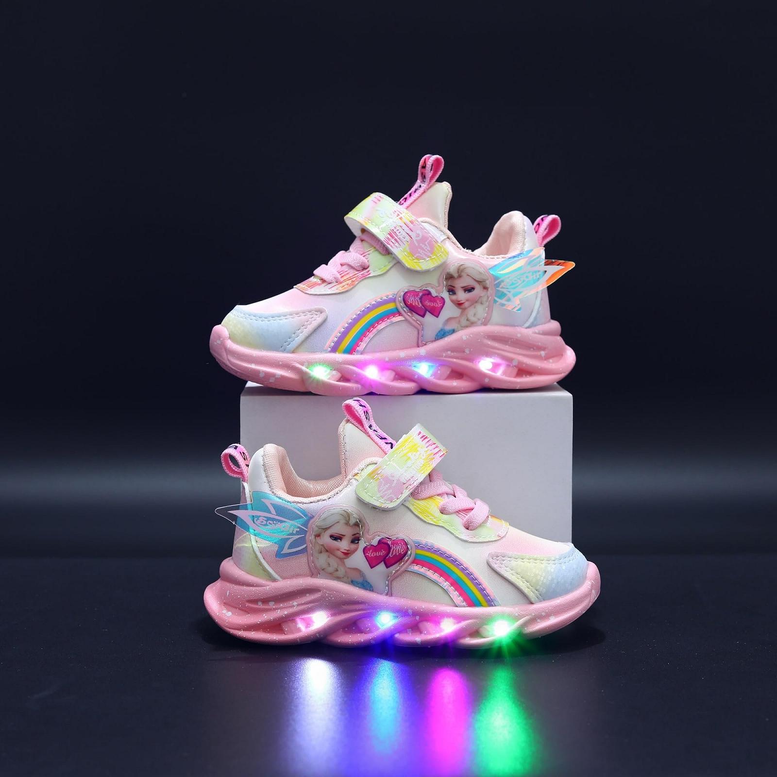 Кроссовки Elsa С LED подсветкой для девочек Розово-фиолетовые Размер 27, фото №2 Кроссовки Elsa С LED подсветкой для девочек Розово-фиолетовые Размер 27, фото №2