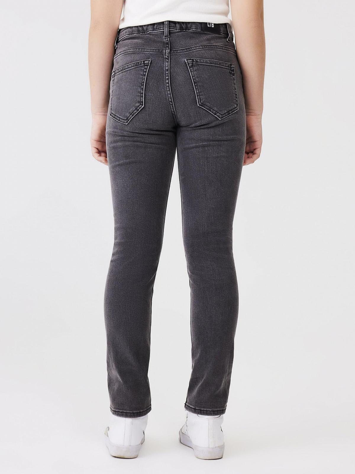 Джинси LTB Deonne G для дівчаток, завужені, із середньою посадкою, на блискавці, середньо-сірі - розмір 176 см, фото №3