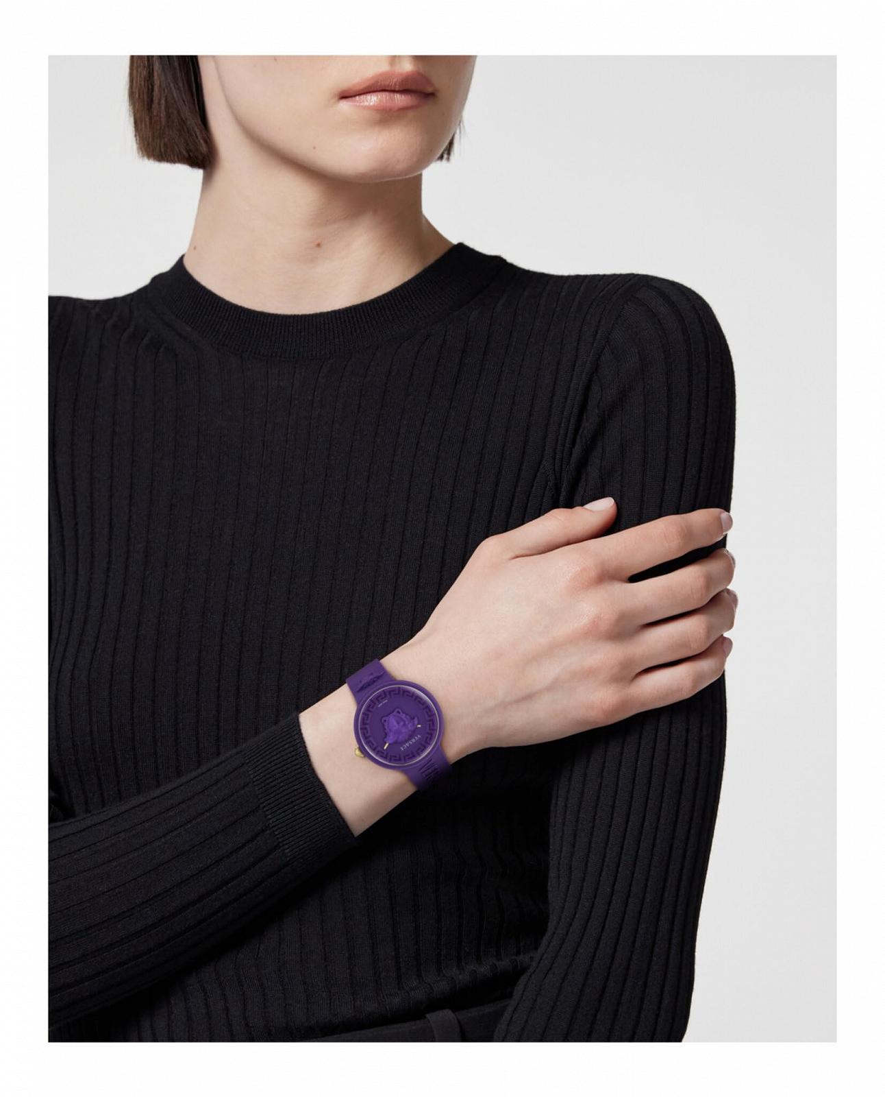 Годинник Versace VE6G00823 Фіолетовий Ремінець, фото №5