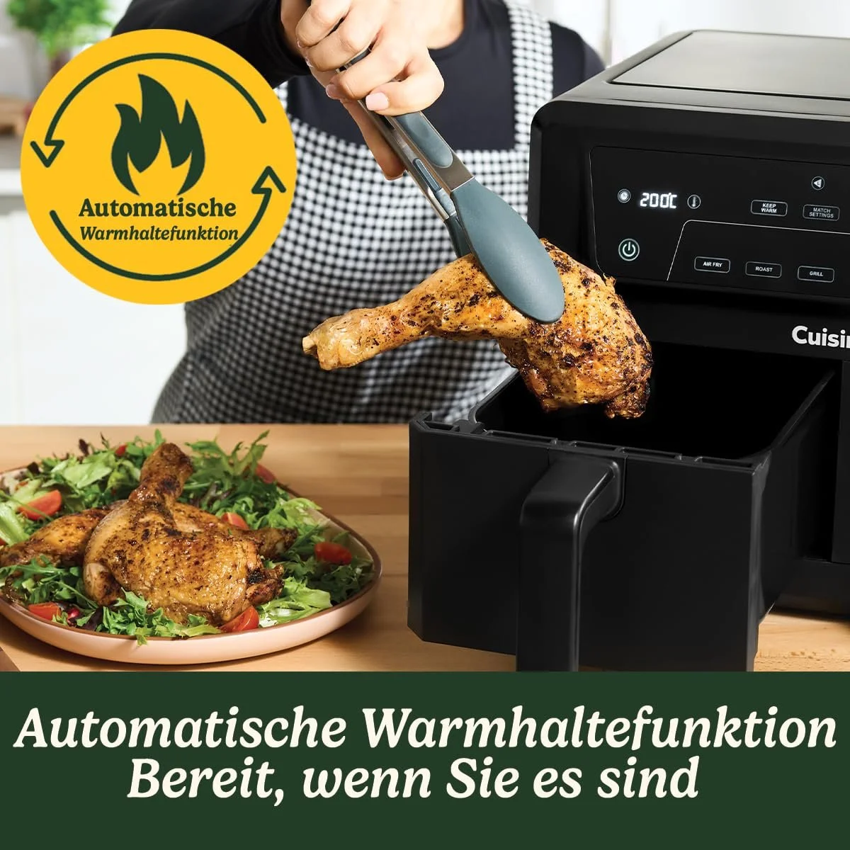 Мультипіч Cuisinart XXL 10.4 L Two-Zone 2 камери 2 x 5.2 L PFAS Free, фото №5 Мультипіч Cuisinart XXL 10.4 L Two-Zone 2 камери 2 x 5.2 L PFAS Free, фото №5