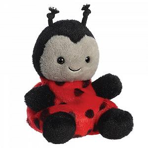 Мягкая игрушка Aurora Palm Pals Spots Божья коровка 5 дюймов Красная и Черная synthetic.ua - Фото 1