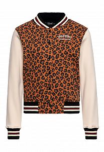 Женская куртка-бомбер Queen Kerosin Rebel Leo Leopard Look Rock 'N' Roll Rockabella Wild Rebel - Фото 1