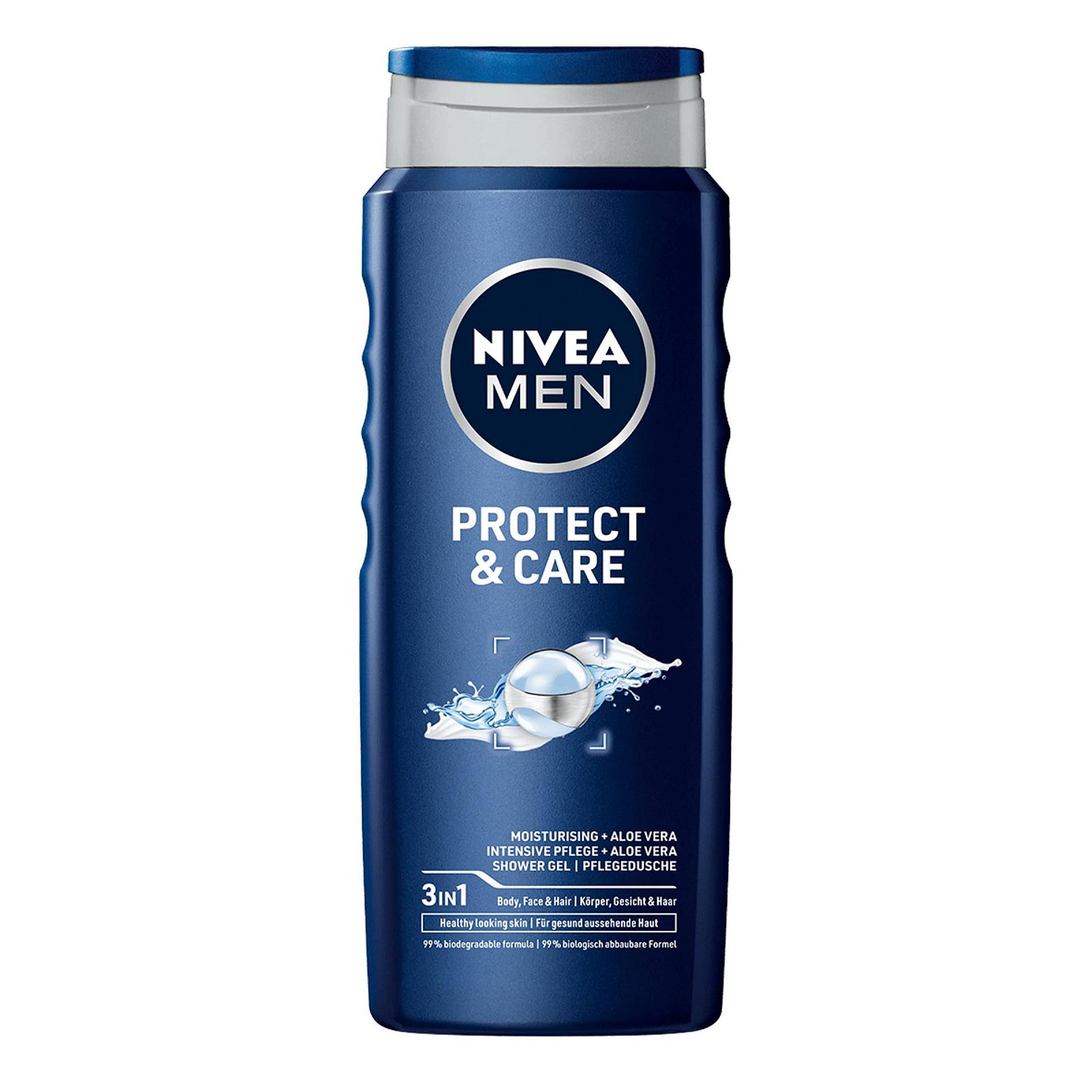 Гель для душа NIVEA Protect&Care Aloe Vera 500 мл, фото №1