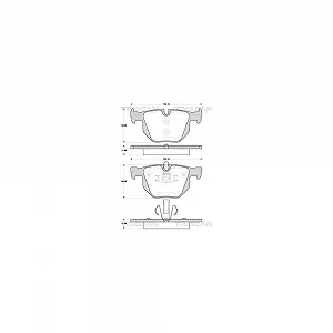Комплект тормозных колодок, дисковый тормоз TRISCAN 8110 11030 для BMW задний мост - Фото 1