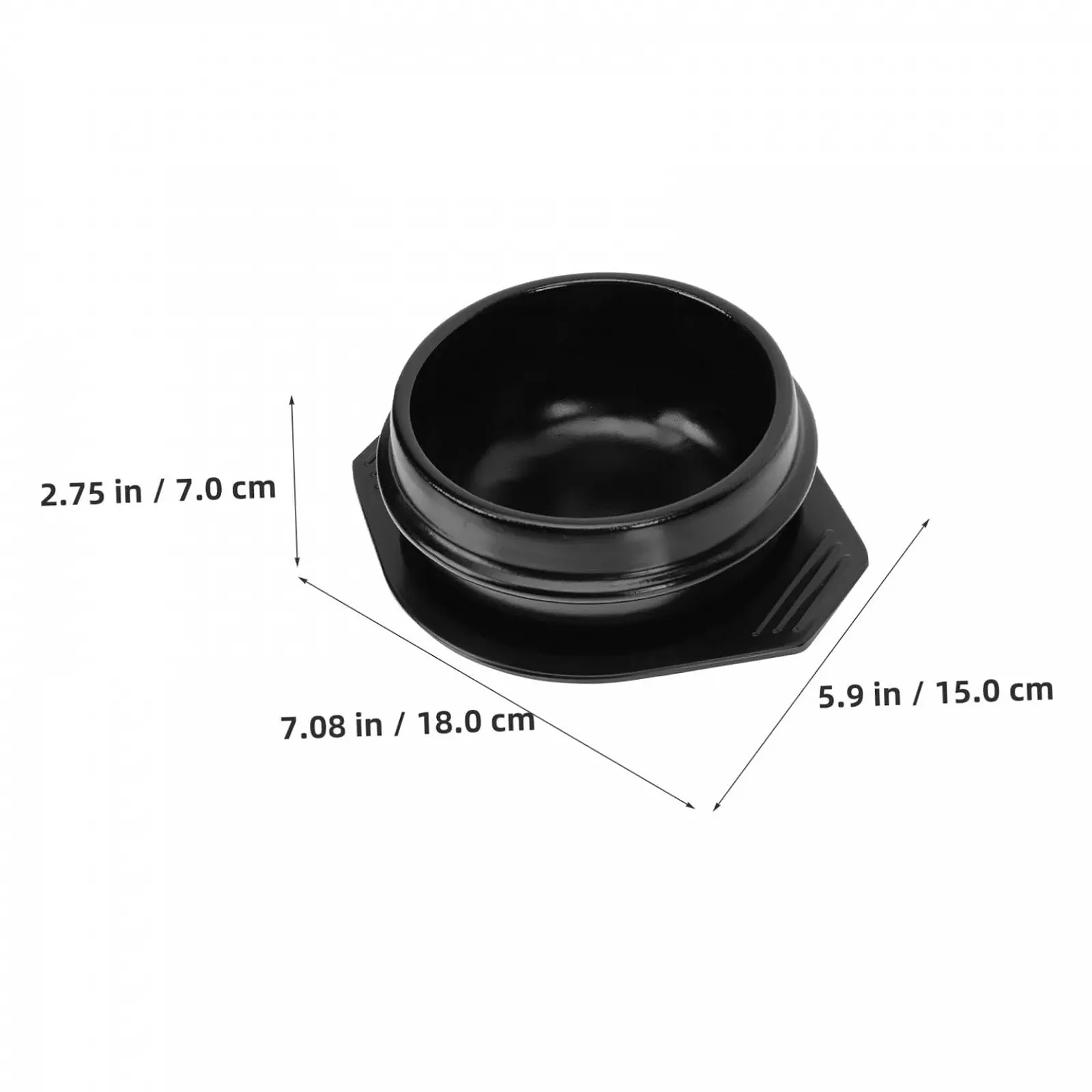 Керамическая кастрюля Toyvian с подносом термостойкая щелочестойкая для супа и тушения, фото №8