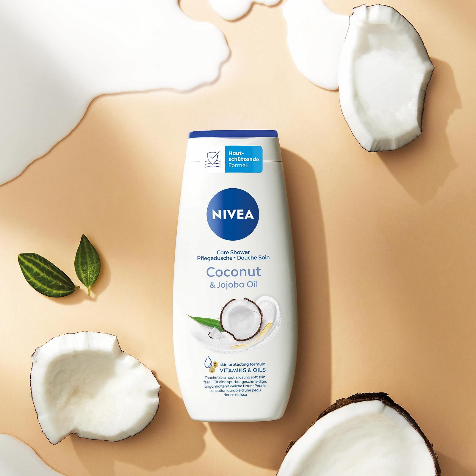 Гель для душа NIVEA Coconut & Jojoba Oil pH-нейтральный Увлажняющий 250 мл, фото №7